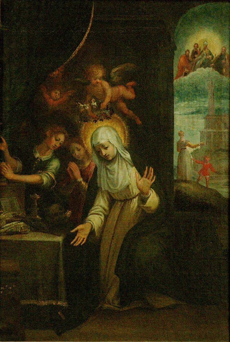 23-Poccetti B. (1599), Santa Caterina da Siena e gli angeli-Venezia-beweb